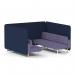Brixworth 6 Seater Bench Booth With White Legs In Synergy Fabric - Alike Panels And Order Sofa SF004553