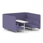Brixworth 6 Seater Bench Booth With White Legs And White Table With White Leg In Synergy Fabric - Order Panels And Sofa SF004705