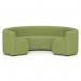 Mawsley Modular Seating Set Circular Booth Low Back in Era - Endurance SF004958