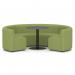 Mawsley Modular Seating Set Circular Booth Low Back With Black Table in Era - Endurance SF004978