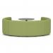 Mawsley Modular Seating Set Circular Booth Low Back With Black Table in Era - Endurance SF004978