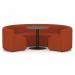Mawsley Modular Seating Set Circular Booth Low Back With Black Table in Era - Experience SF004979