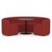 Mawsley Modular Seating Set Circular Booth Low Back With Black Table in Era - Extent SF004980