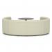 Mawsley Modular Seating Set Circular Booth Low Back With Black Table in Era - Futurist SF004982