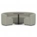 Mawsley Modular Seating Set Circular Booth Low Back With Black Table in Era - Generation SF004983