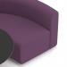 Mawsley Modular Seating Set Circular Booth Low Back With Black Table in Era - Prime SF004986