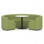 Mawsley Modular Seating Set Circular Booth Low Back With White Table in Era - Endurance SF004988