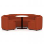 Mawsley Modular Seating Set Circular Booth Low Back With White Table in Era - Experience SF004989