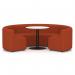 Mawsley Modular Seating Set Circular Booth Low Back With White Table in Era - Experience SF004989