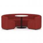 Mawsley Modular Seating Set Circular Booth Low Back With White Table in Era - Extent SF004990