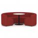 Mawsley Modular Seating Set Circular Booth Low Back With White Table in Era - Extent SF004990