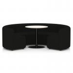 Mawsley Modular Seating Set Circular Booth Low Back With White Table in Era - Forward SF004991
