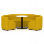 Mawsley Modular Seating Set Circular Booth Low Back With White Table in Era - Occasion SF004994