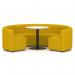 Mawsley Modular Seating Set Circular Booth Low Back With White Table in Era - Occasion SF004994
