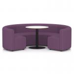 Mawsley Modular Seating Set Circular Booth Low Back With White Table in Era - Prime SF004996