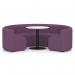 Mawsley Modular Seating Set Circular Booth Low Back With White Table in Era - Prime SF004996