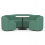 Mawsley Modular Seating Set Circular Booth Low Back With White Table in Era - Rest SF004997
