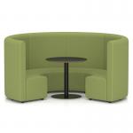 Mawsley Modular Seating Set Circular Booth High Back With Black Table in Era - Endurance SF004998
