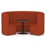 Mawsley Modular Seating Set Circular Booth High Back With Black Table in Era - Experience SF004999