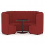 Mawsley Modular Seating Set Circular Booth High Back With Black Table in Era - Extent SF005000