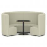 Mawsley Modular Seating Set Circular Booth High Back With Black Table in Era - Futurist SF005002