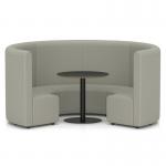 Mawsley Modular Seating Set Circular Booth High Back With Black Table in Era - Generation SF005003