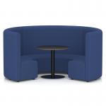 Mawsley Modular Seating Set Circular Booth High Back With Black Table in Era - Perennial SF005005