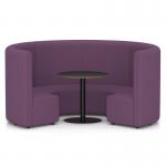 Mawsley Modular Seating Set Circular Booth High Back With Black Table in Era - Prime SF005006