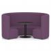 Mawsley Modular Seating Set Circular Booth High Back With Black Table in Era - Prime SF005006
