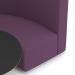 Mawsley Modular Seating Set Circular Booth High Back With Black Table in Era - Prime SF005006
