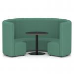 Mawsley Modular Seating Set Circular Booth High Back With Black Table in Era - Rest SF005007