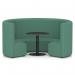 Mawsley Modular Seating Set Circular Booth High Back With Black Table in Era - Rest SF005007