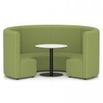 Mawsley Modular Seating Set Circular Booth High Back With White Table in Era - Endurance SF005008