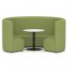 Mawsley Modular Seating Set Circular Booth High Back With White Table in Era - Endurance SF005008