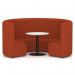 Mawsley Modular Seating Set Circular Booth High Back With White Table in Era - Experience SF005009