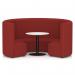 Mawsley Modular Seating Set Circular Booth High Back With White Table in Era - Extent SF005010