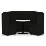 Mawsley Modular Seating Set Circular Booth High Back With White Table in Era - Forward SF005011