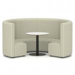 Mawsley Modular Seating Set Circular Booth High Back With White Table in Era - Futurist SF005012