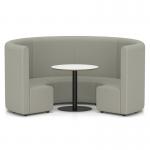 Mawsley Modular Seating Set Circular Booth High Back With White Table in Era - Generation SF005013