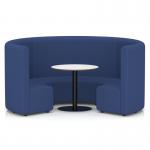 Mawsley Modular Seating Set Circular Booth High Back With White Table in Era - Perennial SF005015