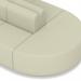 Mawsley Modular Seating Set Capsule Island Low Back 10 Seater in Era - Futurist SF005032