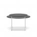 Solstice Coffee Table Black Top White Frame SOL00002