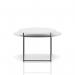 Solstice Coffee Table White Top Black Frame SOL00003