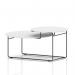 Solstice Coffee Table White Top Black Frame SOL00003