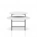 Solstice Coffee Table White Top Black Frame SOL00003