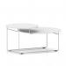 Solstice Coffee Table White Top White Frame SOL00004