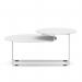 Solstice Coffee Table White Top White Frame SOL00004