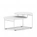 Solstice Coffee Table White Top White Frame SOL00004