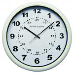 Contemporary White Acrylic Cased Clock SS0007