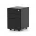 Base Mobile Steel Pedestal 3 Drawer Black ST000001